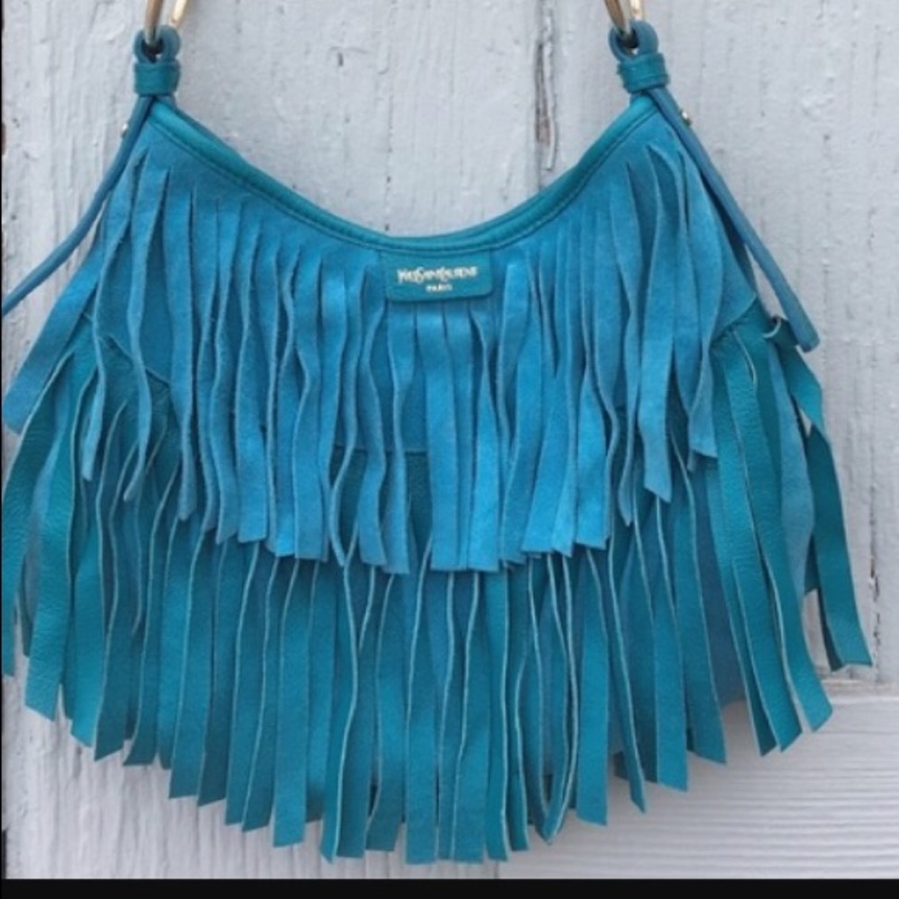 100 % authentic YSL Turquoise bag